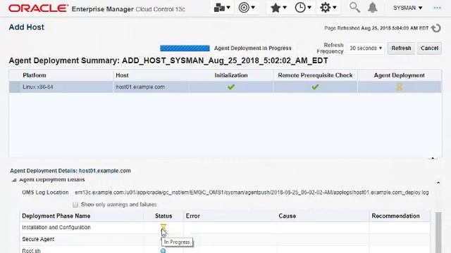 Add new target in Oracle oem 13c смотреть онлайн