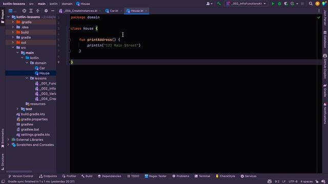 Kotlin Classes :: Object Instances смотреть онлайн