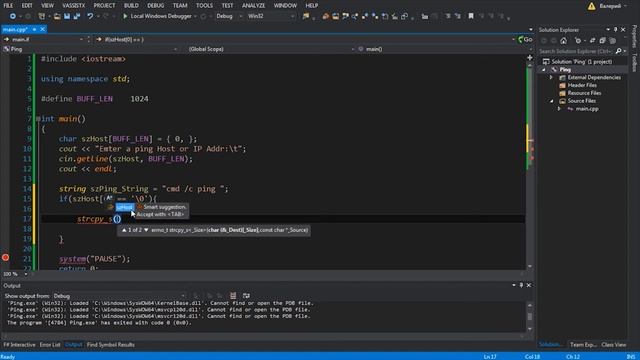 C++ Ping смотреть онлайн