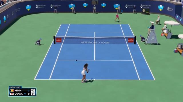 HENIN vs OSAKA | Friendly Match | AO Tennis 2 | Gameplay (PC) смотреть онлайн