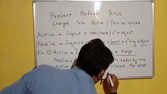 Present perfect tense Changes into//Active to Passive Voices by Ravinder Yadav sir// смотреть онлайн