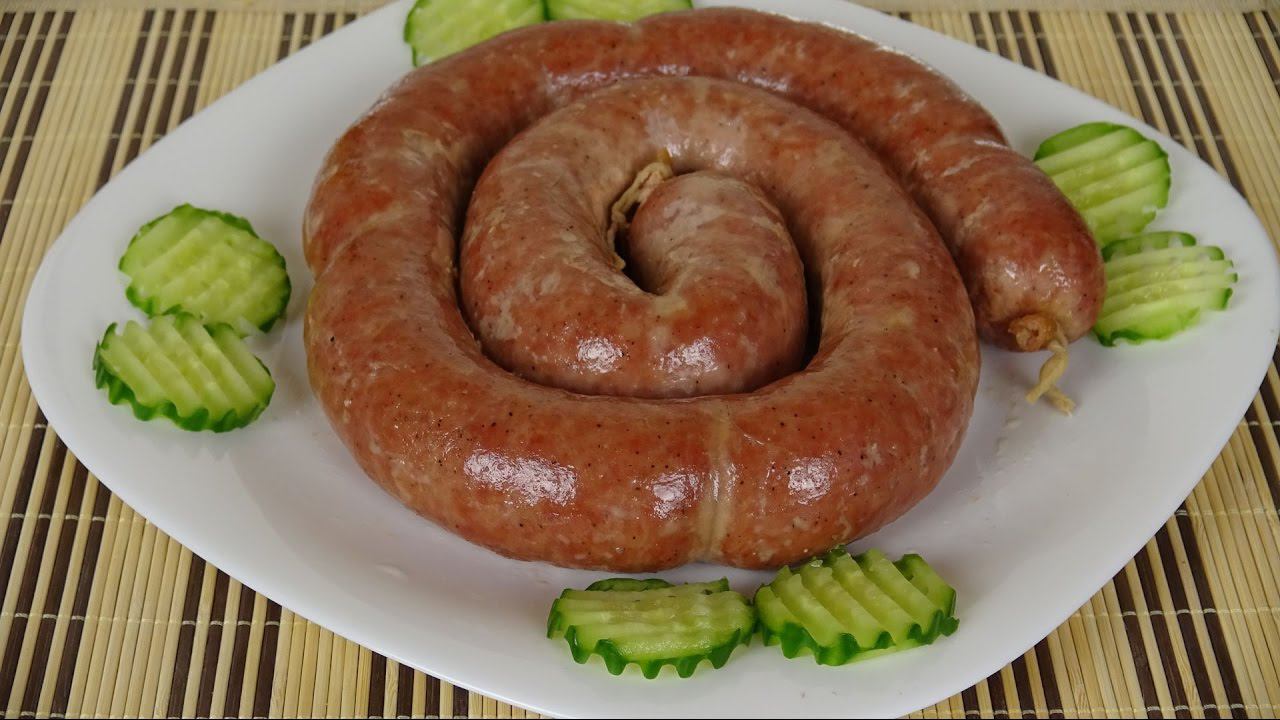 Колбаса свиная имбирная. смотреть онлайн