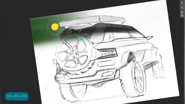 JEEP quick sketch render смотреть онлайн