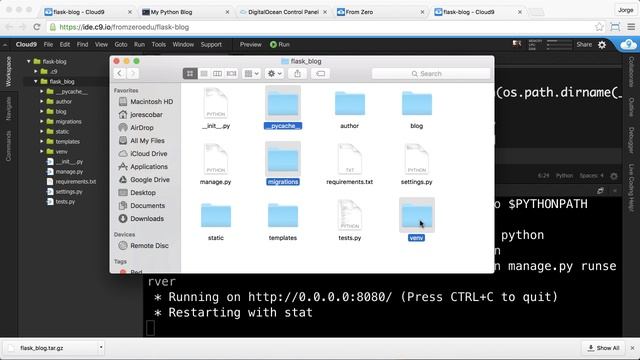 Deploying Flask Applications to the Cloud - Transmitting our files with the scp utility (8/11) смотреть онлайн