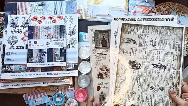 Обзор дизайнерской посылки от @dressmycraft. #dtpack #unboxing #scrapbooking смотреть онлайн