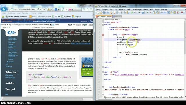 Html 10 span,div, class смотреть онлайн