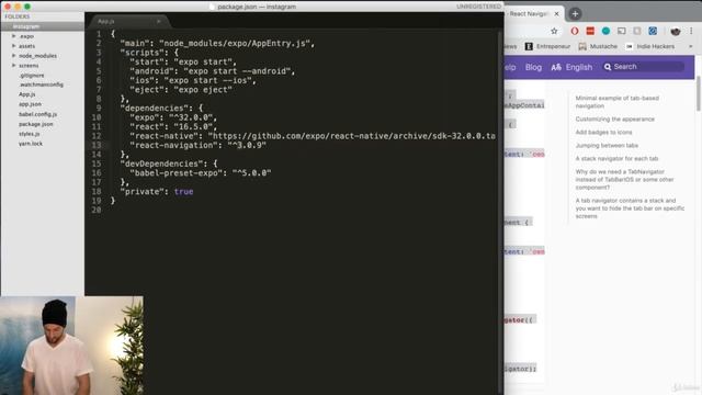 React Navigation смотреть онлайн