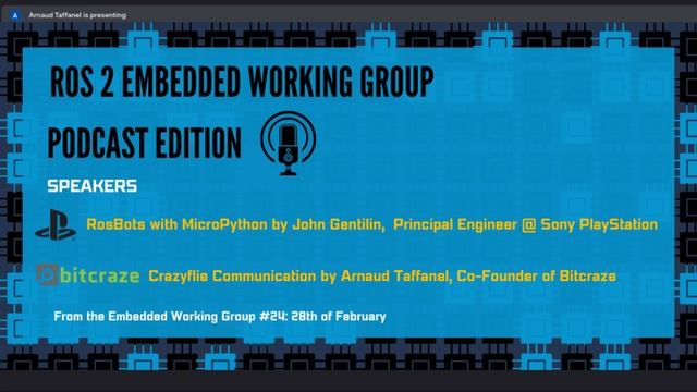 ROS 2 Embedded Working Group - meeting #24 - February 2023 смотреть онлайн