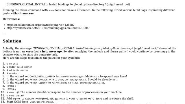 Unix & Linux: How to install QGIS from source into user space? смотреть онлайн