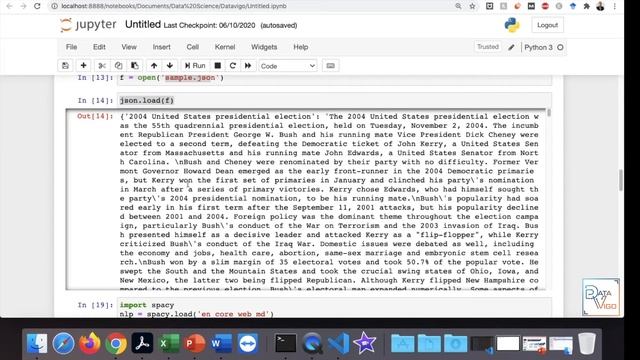 Text Visualization using Spacy and Matplotlib: Part (2) смотреть онлайн