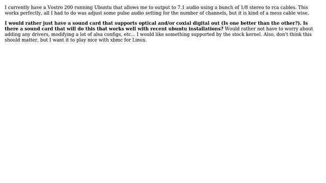 7.1 Sound Card with Optical Out that works with Ubuntu смотреть онлайн