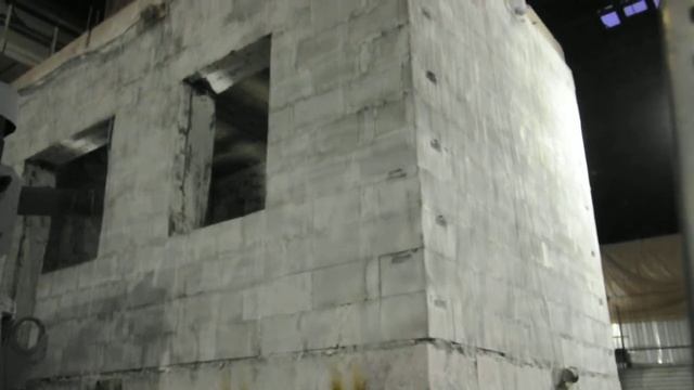 Сейсмика vs газобетон 1 Испытание фрагмента ЦНИИСК Поперечное направление смотреть онлайн