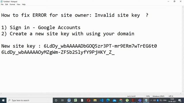 ERROR for site owner: Invalid site key google reCAPTCHA смотреть онлайн