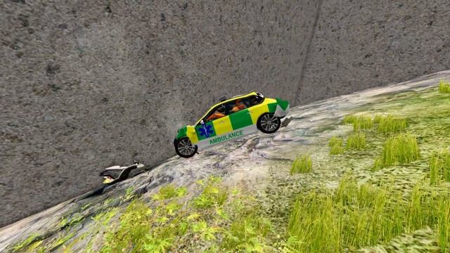 Stairs | Jumps | Crashes #1 - stairs jump down | BeamNG drive | KiarniG | - car vs stairs смотреть онлайн