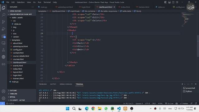 Creating Admin Dashboard - Web Development Using Flask and Python смотреть онлайн