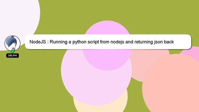 NodeJS : Running a python script from nodejs and returning json back смотреть онлайн