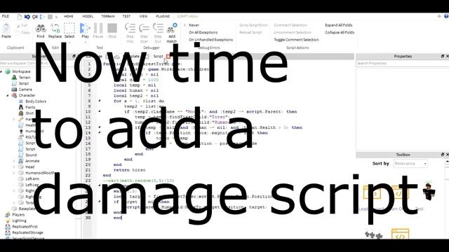 Roblox tutorial--Enemy NPC смотреть онлайн
