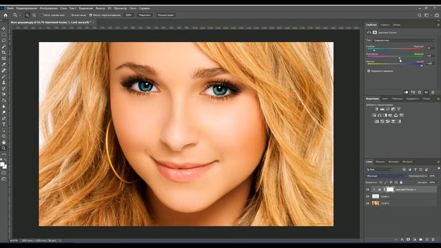 Как изменить цвет глаз в Фотошопе | Photoshop TV смотреть онлайн