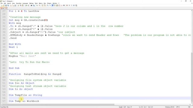 Send Range through Email using Macros in Excel | Work from Home Special (JD's Code Lab) смотреть онлайн