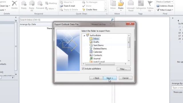 How to Export a Outlook 2010 pst File using Exchange 2007 смотреть онлайн