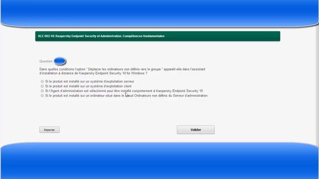 some exam questions for certificat kaspersky endpoint security KLE 002.10 part1 смотреть онлайн