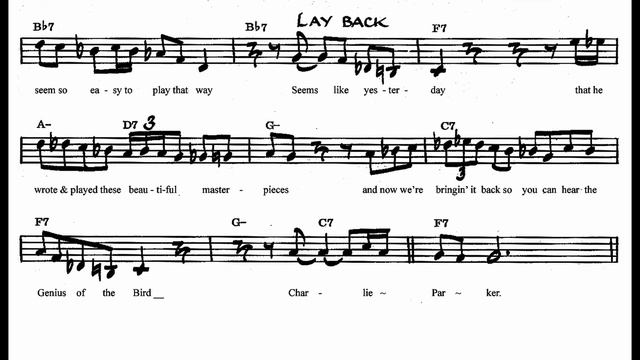 "Au Privave" - Charlie Parker - with Lyrics/Words on Melody & Solo by Anthony Proveaux смотреть онлайн