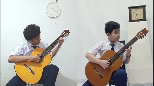 FLS2N 2021 Gitar Duet - Mazurka Para dos Guitarras - Francisco Tarrega смотреть онлайн