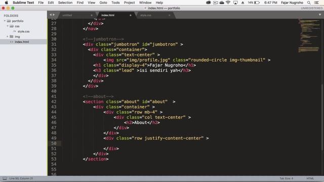#1 - Membuat Web Portfolio sederhana menggunakan Bootstrap 4 смотреть онлайн