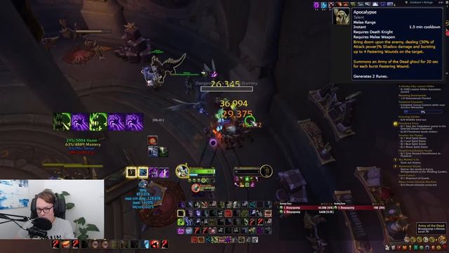 Гайд на анхоли дк в 10.2 перевод ролика @Bicepspump World Of Warcraft Dragonflight