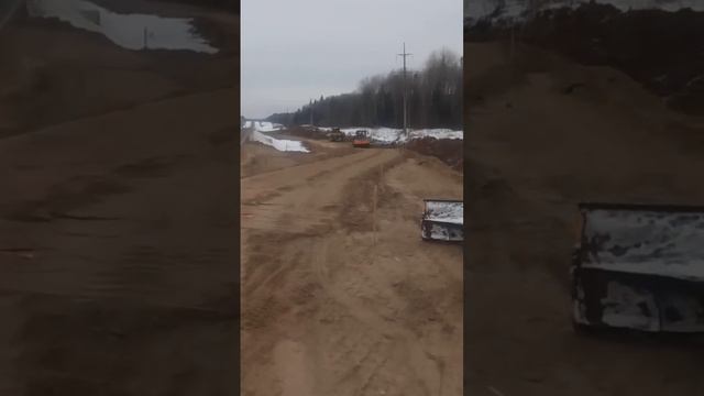 30.11.2023. Постройка объезда, для замены трубы под основным ходом.