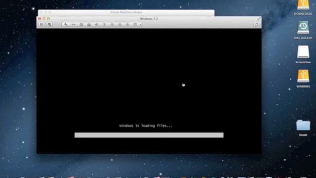 Installing Windows 7 on the Mac OS X Thru VMWare Fusion смотреть онлайн
