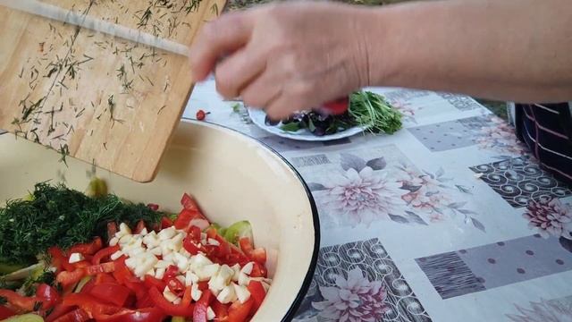 Рецепт салата из помидоров и перца