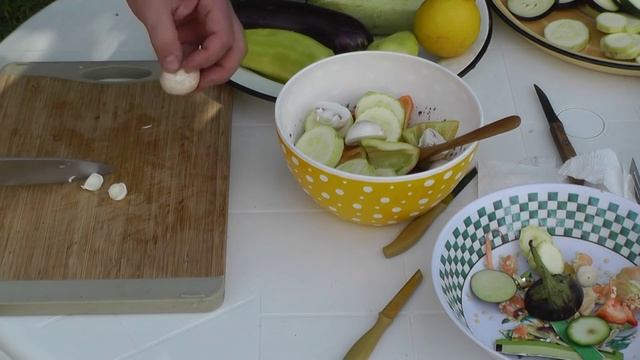 Летние овощи и шампиньоны на гриле..Просто, очень вкусно, недорого! смотреть онлайн