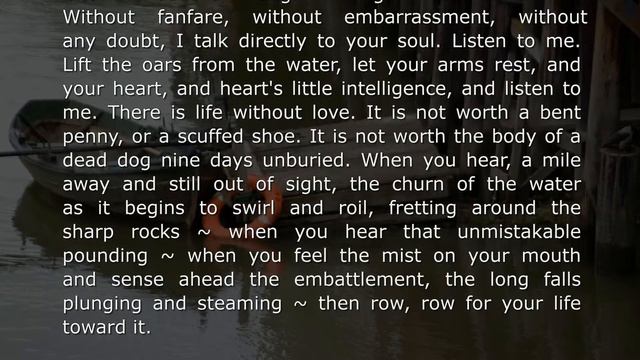 You are young ... ~ from "West Wind," by Mary Oliver смотреть онлайн