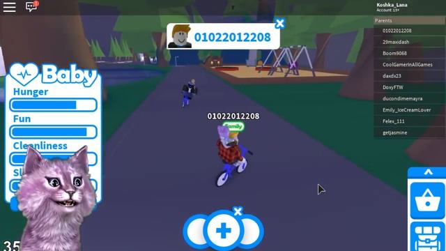МЕНЯ УДОЧЕРИЛИ в роблокс Adopt Me! ROBLOX говорящая КОШКА ЛАНА смотреть онлайн