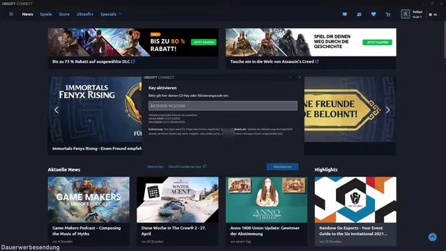 Ubisoft Connect Key aktivieren | Uplay Game Key einlösen - 2021 Tutorial смотреть онлайн
