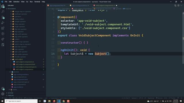 62. Void Subject. Invoke Observers without sending values using Void Subject - RxJS смотреть онлайн
