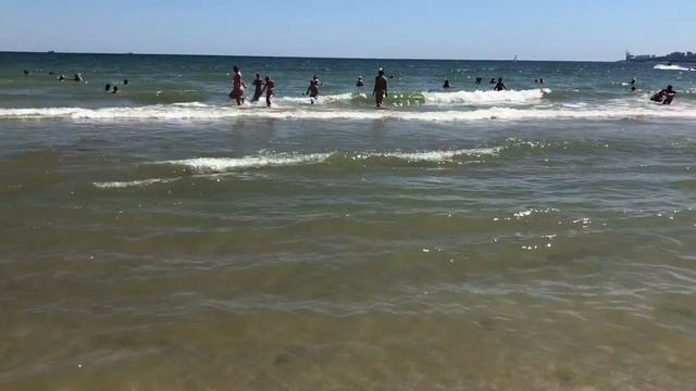 Одесса,вид с пляжа Лузановка. смотреть онлайн