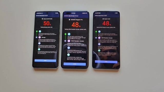 Xiaomi 13 pro vs honor magic 5 pro vs redmi k60 Antutu test смотреть онлайн