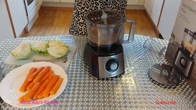 SLICING VEGETABLES - CARROTS AND CABBAGES WITH BOSCH MULTITALENT 3 PLUS FOOD PROCESSOR смотреть онлайн