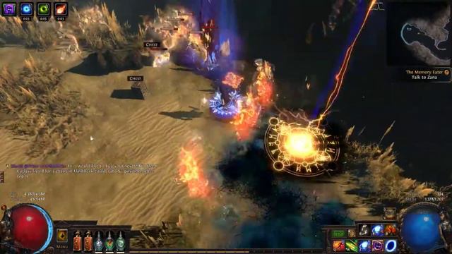 Path of Exile - Lightning Poet's Pen Elementalist speed clear in T9 Gorge смотреть онлайн