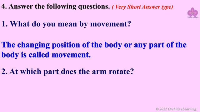 Body Movements - Class : 6 Science || Exercises & Question Answers|| CBSE / NCERT Syllabus смотреть онлайн