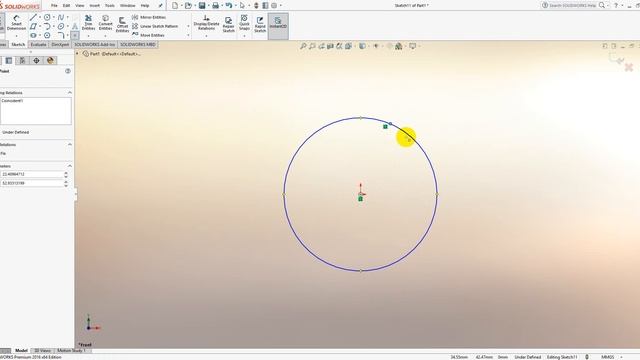 Solidworks Sketch point tool смотреть онлайн