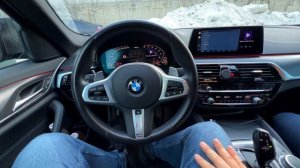 BMW G30 530d Скрытые функции BMW + ТВ, настройка машины #BMWG30 #BMW5