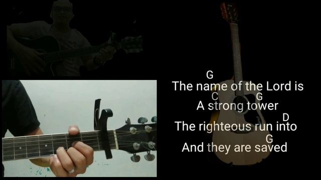 Blessed be the name of the Lord guitar tutorial with lyrics and chords смотреть онлайн