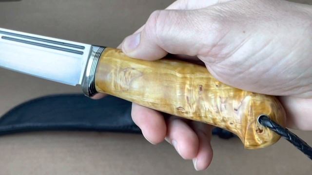 Нож «Засапожный» Клинок Х12МФ, Стабилизированная карельская береза. Сандер смотреть онлайн