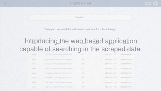 1 - Platform for Cryptocurrency Address Collection (Vladislav Bambuch) смотреть онлайн