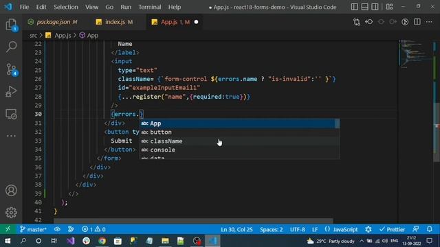 ReactJS(v18) Form Validations | React Hook Form Library | Bootstrap смотреть онлайн