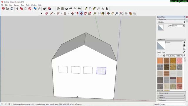 Бонус #2 Создаем внешний облик дома в программе SketchUp смотреть онлайн