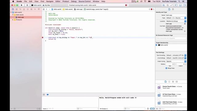 4 most using variables string, int, float and bool in the beginning of C++ смотреть онлайн